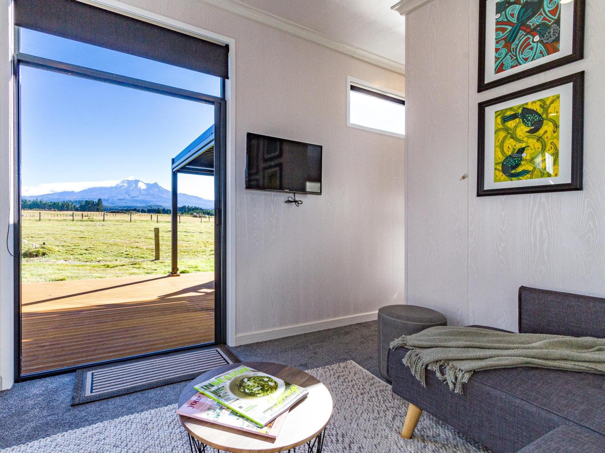 Mangateitei Views - Rangataua Tiny Home Ohakune Exterior foto